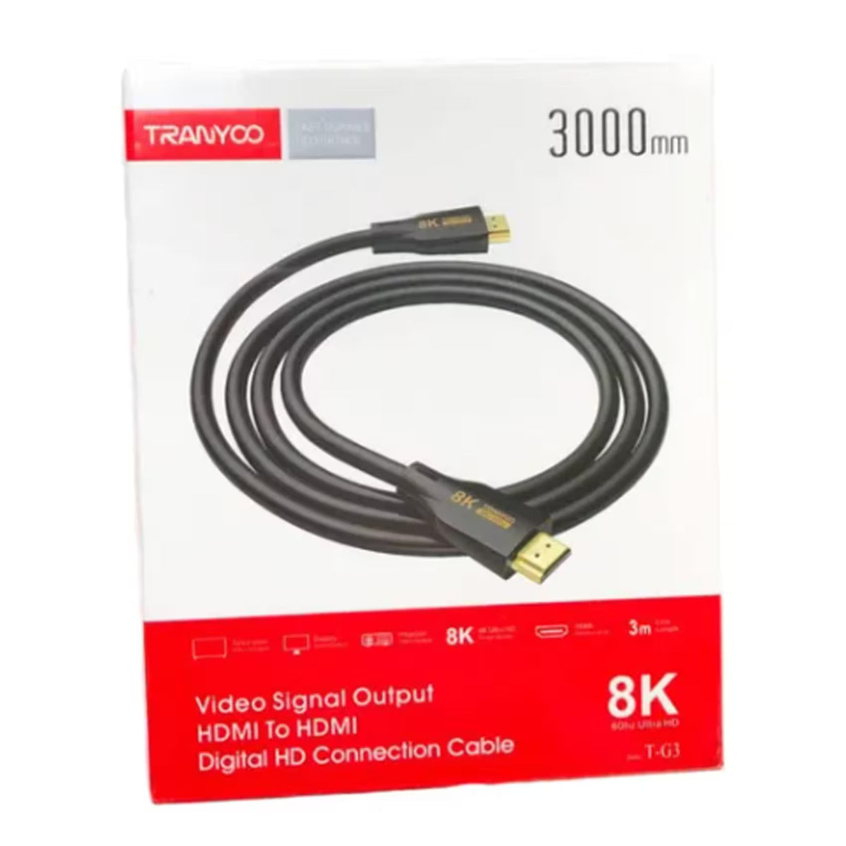 Hdmi Tranyoo 3000mm 8k TG3 — iZone Lebanon product photo 1