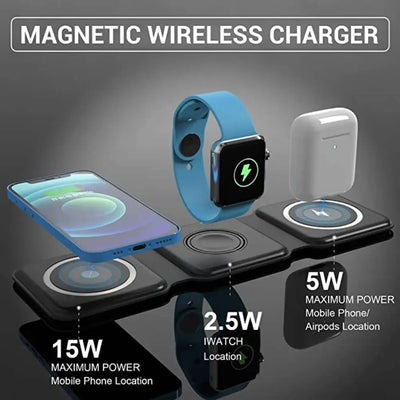 3 in 1 Magnetic Wireless Charger — iZone Lebanon product photo 2