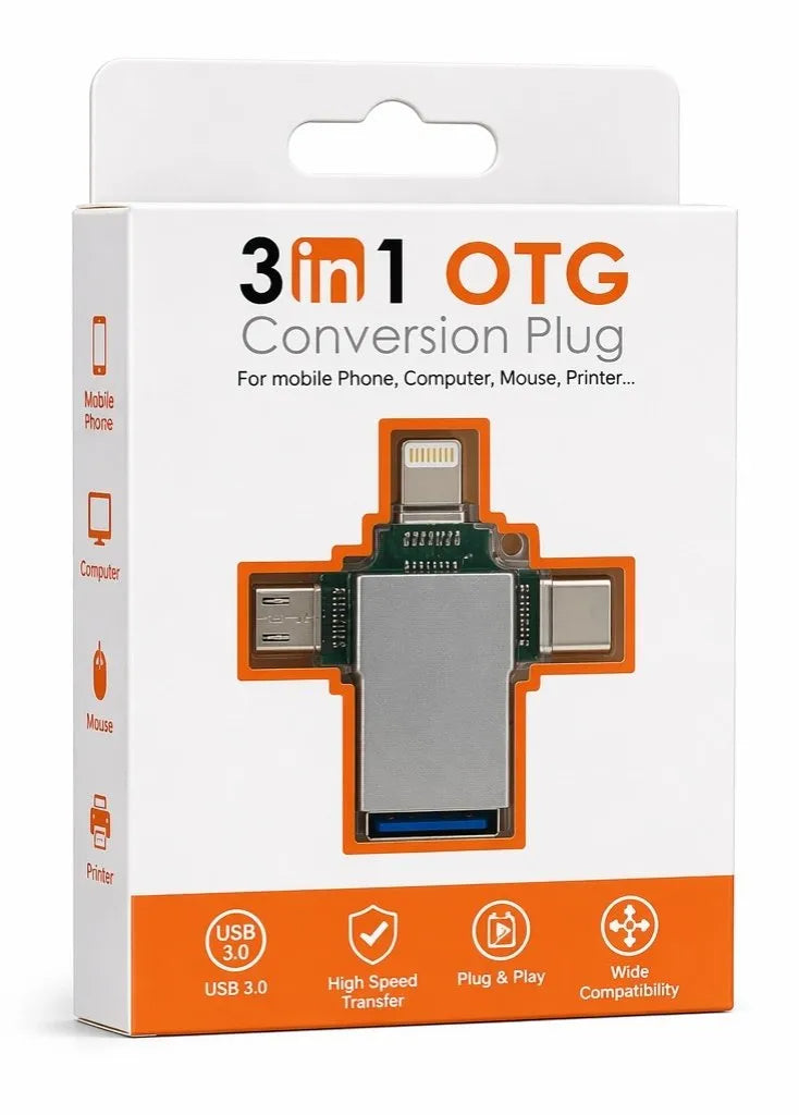 3in1 Otg Conversion Plug — iZone Lebanon product photo 1