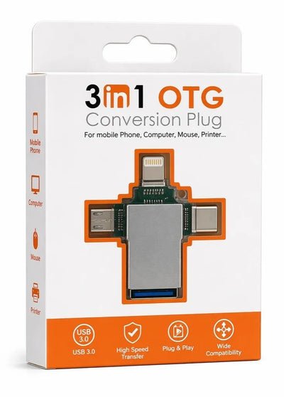 3in1 Otg Conversion Plug — iZone Lebanon product photo 1