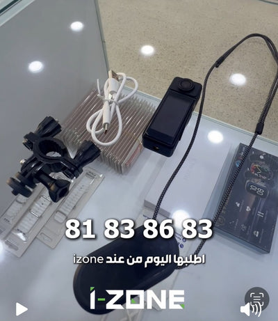 4K sports camera kit with cable, mount, and strap — iZone Lebanon