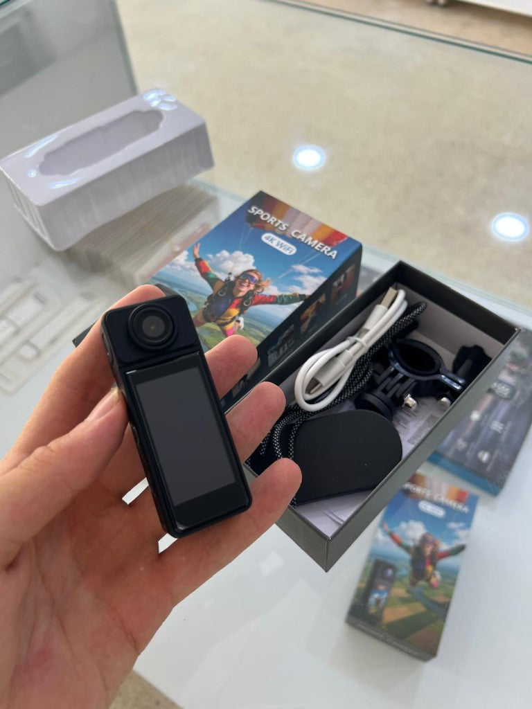4K WiFi sports camera with screen and kit — iZone Lebanon product photo