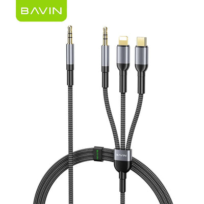 Bavin 3 in 1 Audio Cable Aux-58 — iZone Lebanon product photo 1