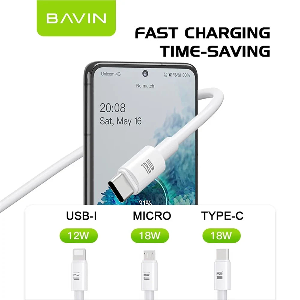 Cable Bavin iPhone 12w 2m Cb351 — iZone Lebanon product photo 1