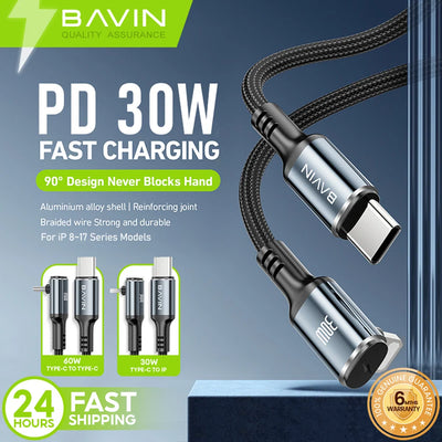 Cable Bavin USB-C iPhone 30w Cb333 — iZone Lebanon product photo 2