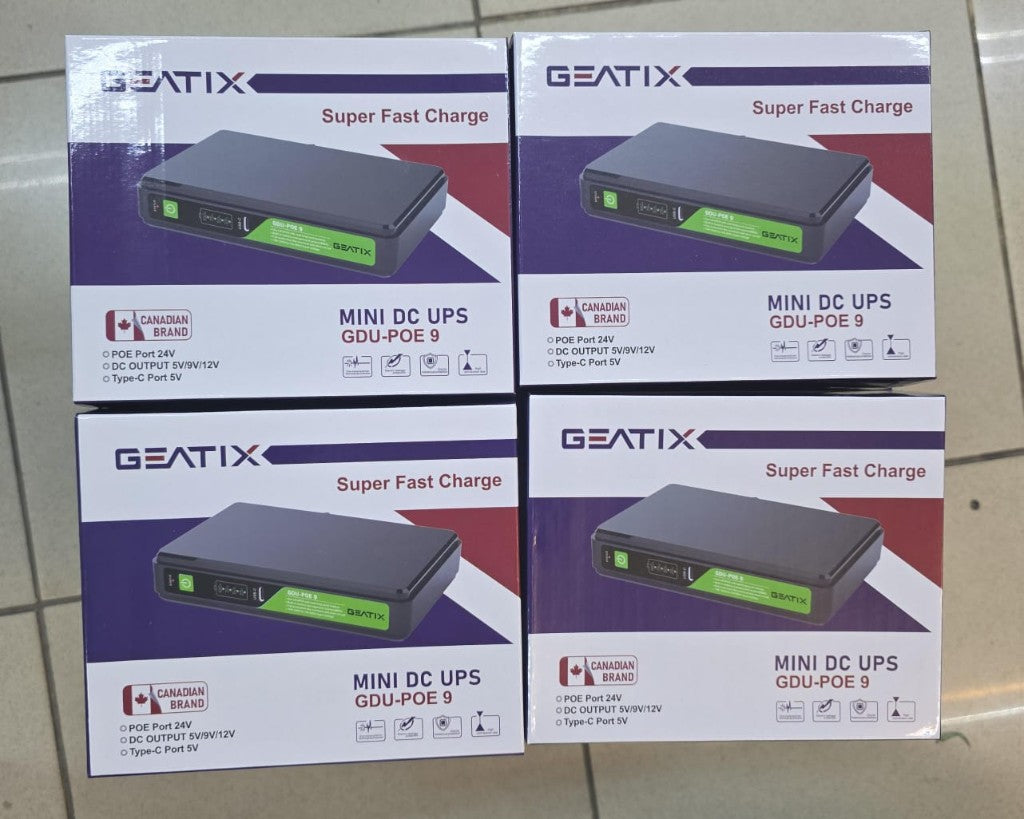 GEATIX mini DC UPS router GDU-POE9 — iZone Lebanon product photo