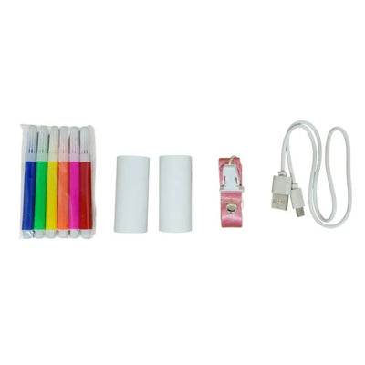 Kids instant camera markers, paper rolls, strap, and cable — iZone Lebanon product photo