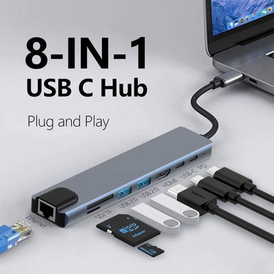 Multifunction Adapter 8 Ports Usb-c to Hdtv — iZone Lebanon product photo 2